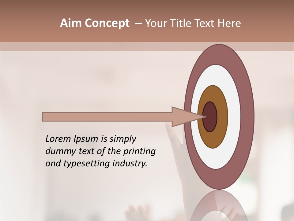 Celebration Arm Palm PowerPoint Template