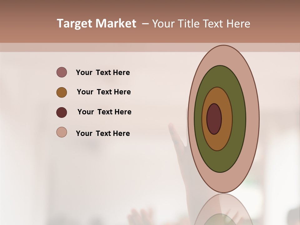 Celebration Arm Palm PowerPoint Template