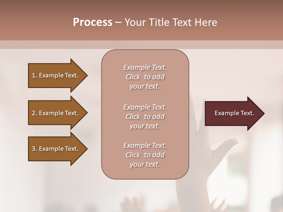 Celebration Arm Palm PowerPoint Template