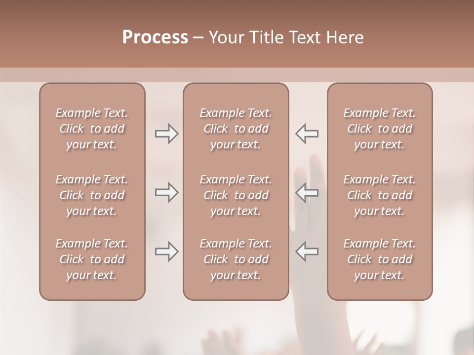 Celebration Arm Palm PowerPoint Template