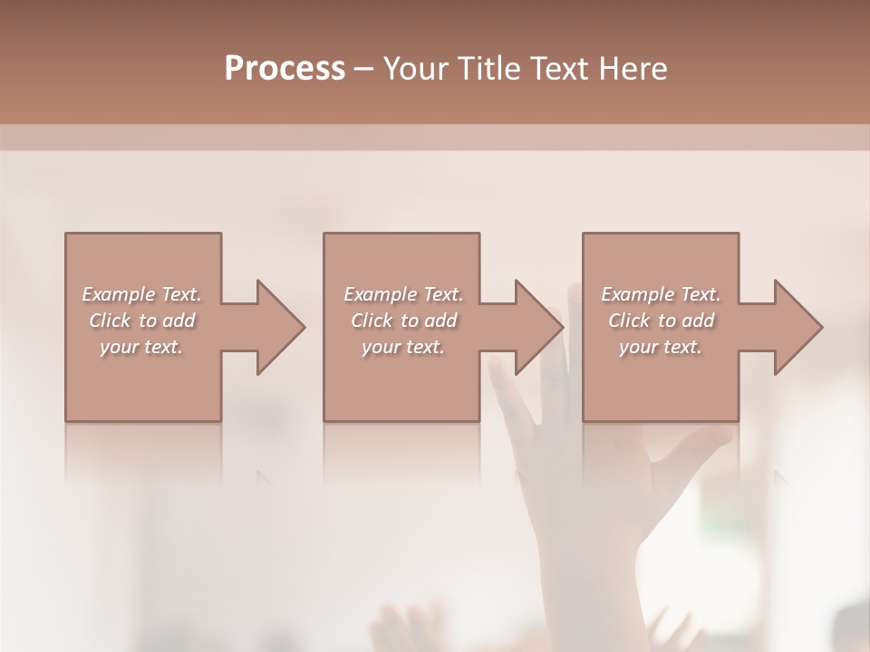 Celebration Arm Palm PowerPoint Template