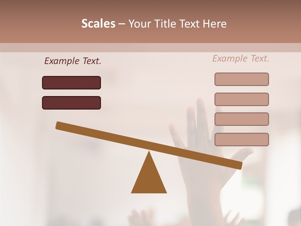 Celebration Arm Palm PowerPoint Template