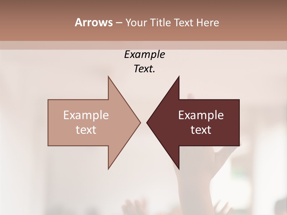Celebration Arm Palm PowerPoint Template