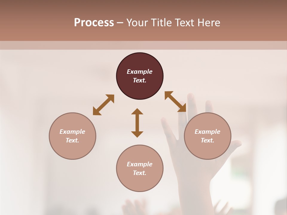 Celebration Arm Palm PowerPoint Template