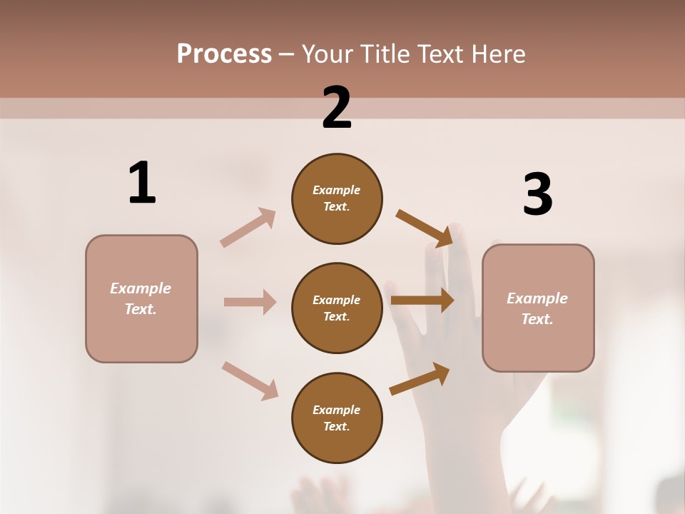 Celebration Arm Palm PowerPoint Template
