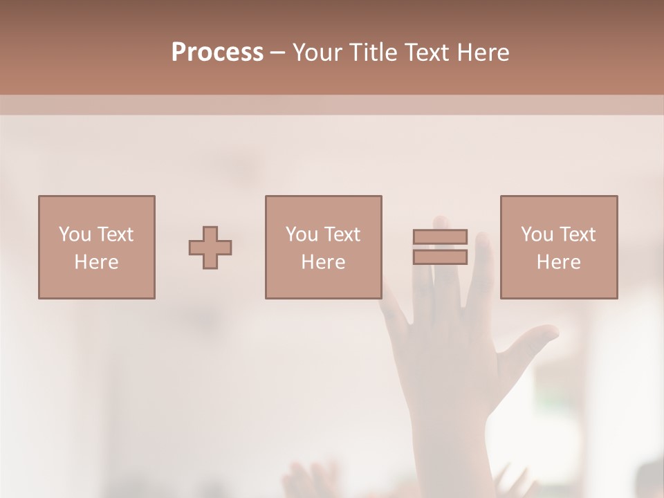 Celebration Arm Palm PowerPoint Template