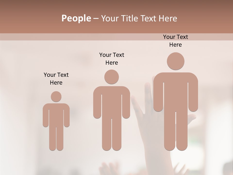 Celebration Arm Palm PowerPoint Template