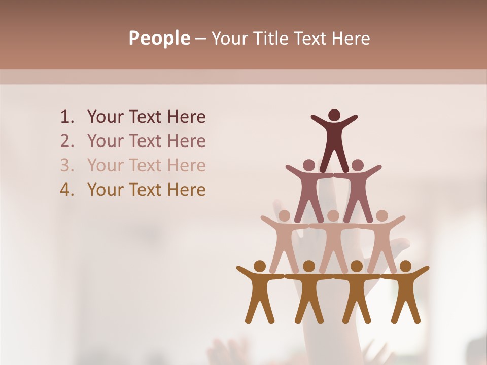 Celebration Arm Palm PowerPoint Template