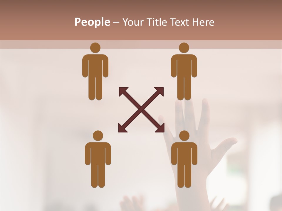 Celebration Arm Palm PowerPoint Template