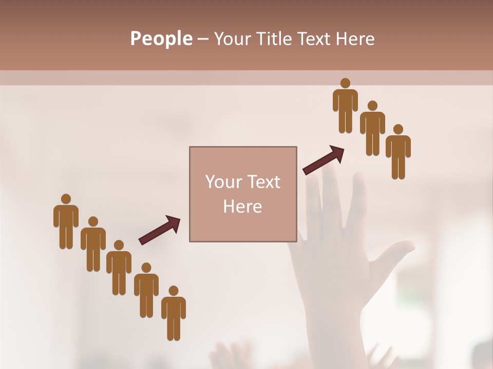 Celebration Arm Palm PowerPoint Template