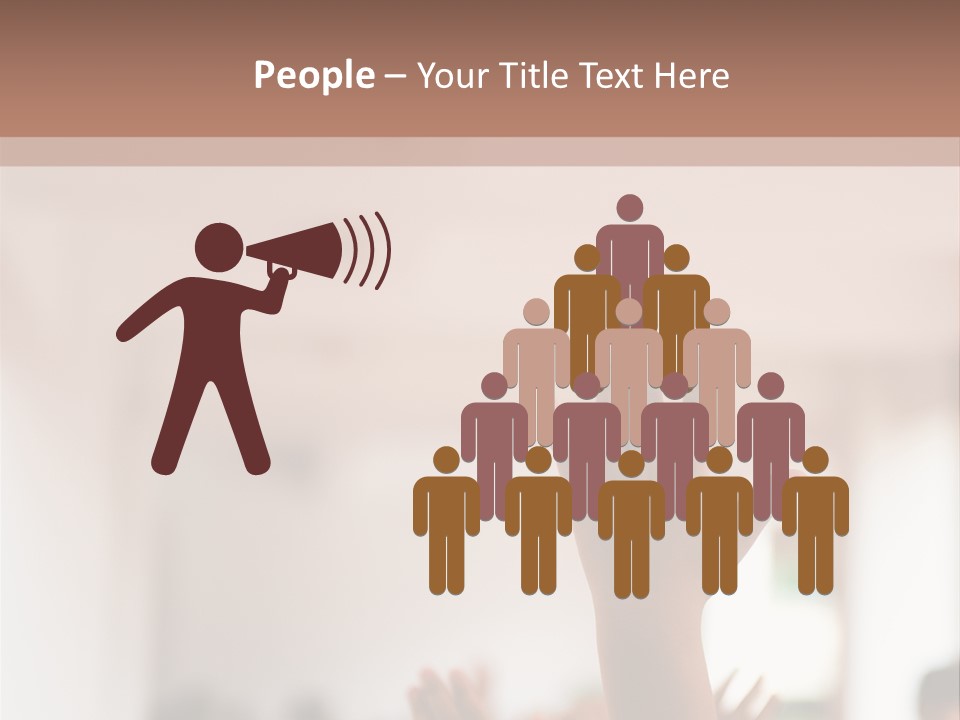 Celebration Arm Palm PowerPoint Template