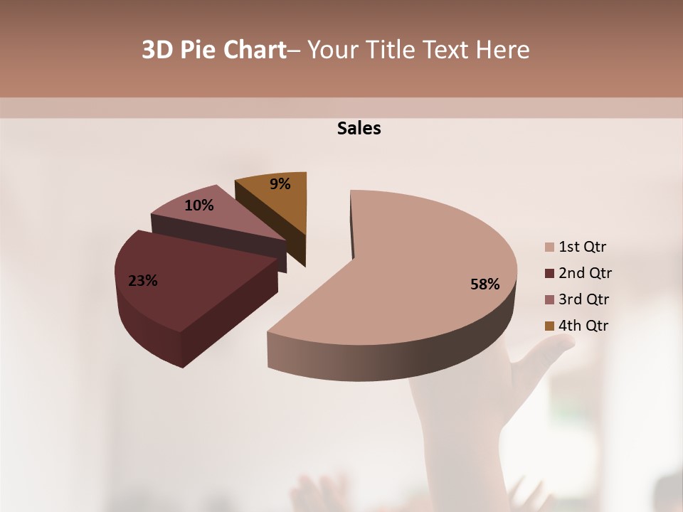 Celebration Arm Palm PowerPoint Template