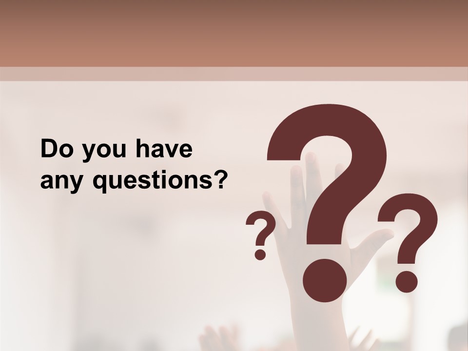 Celebration Arm Palm PowerPoint Template