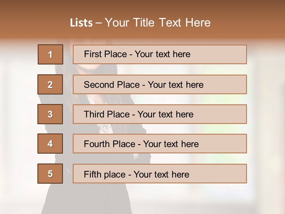 Ceo Girl Natural PowerPoint Template