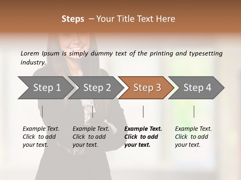 Ceo Girl Natural PowerPoint Template