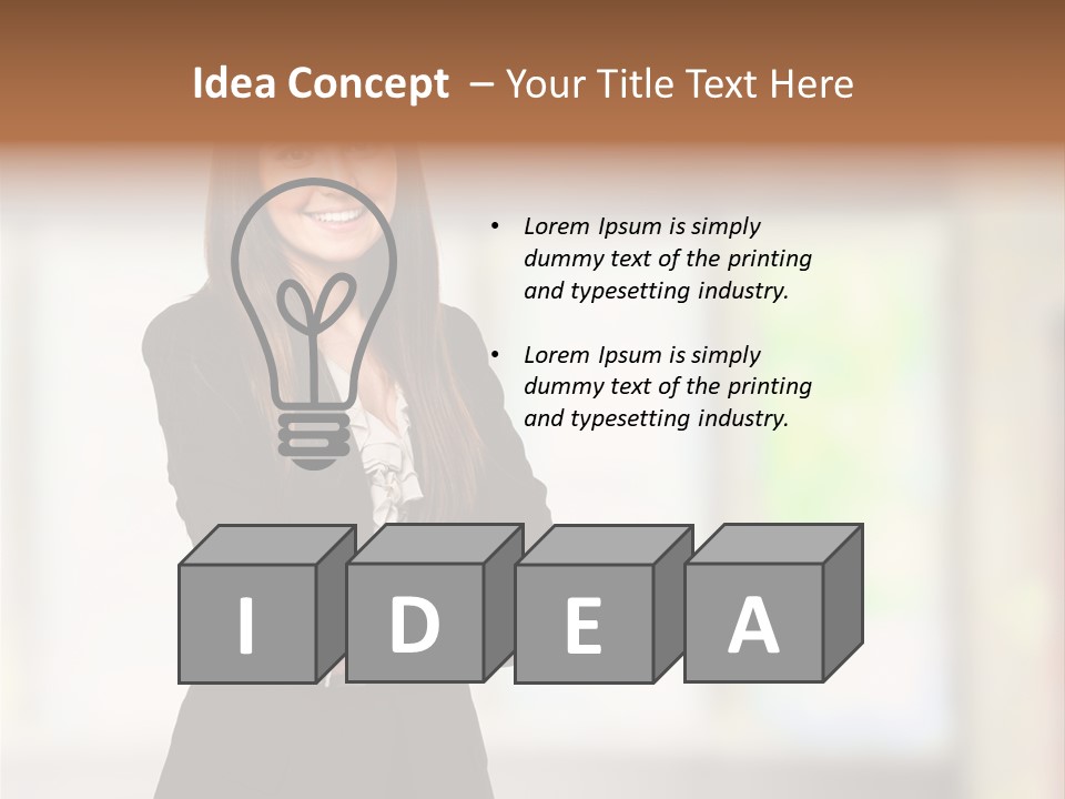 Ceo Girl Natural PowerPoint Template