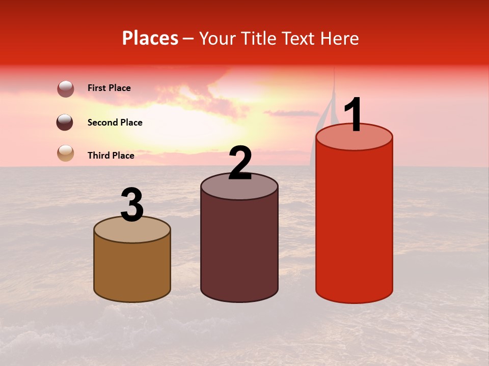 Summer Sea Silhouette PowerPoint Template