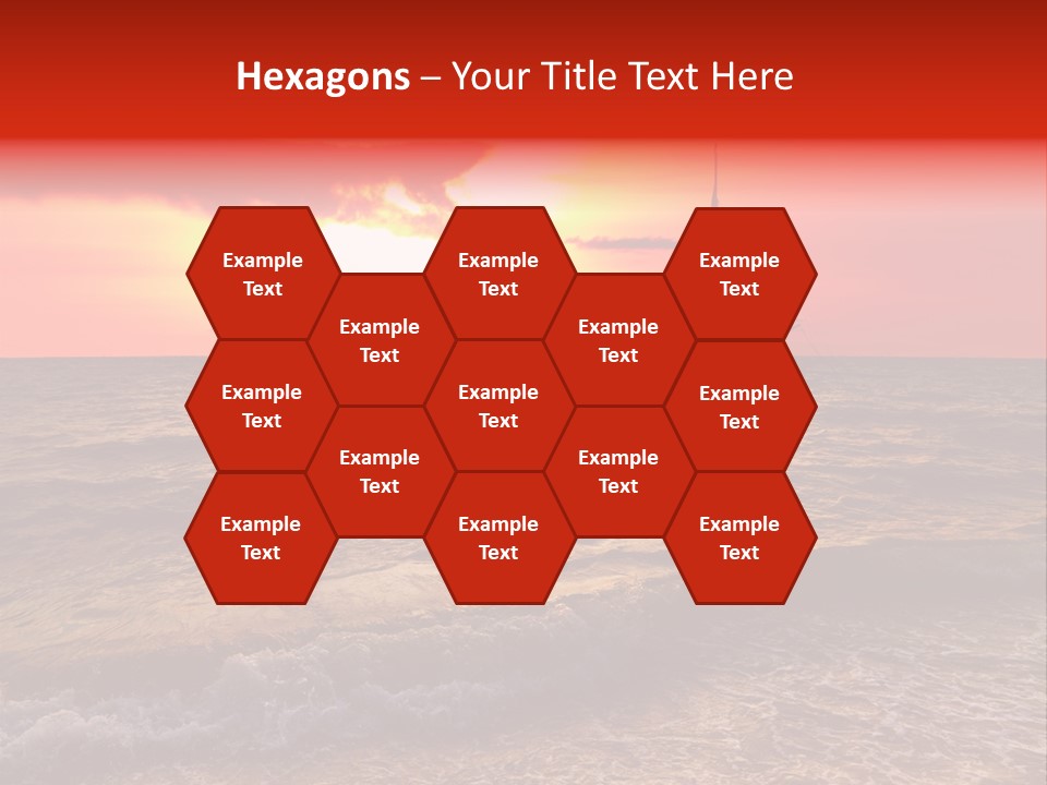 Summer Sea Silhouette PowerPoint Template