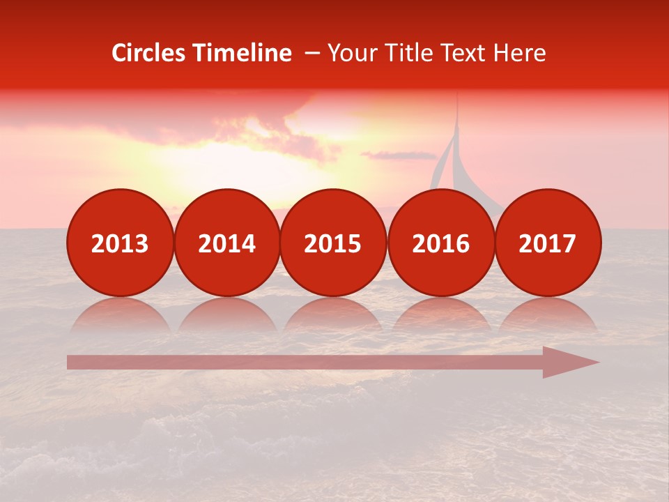 Summer Sea Silhouette PowerPoint Template