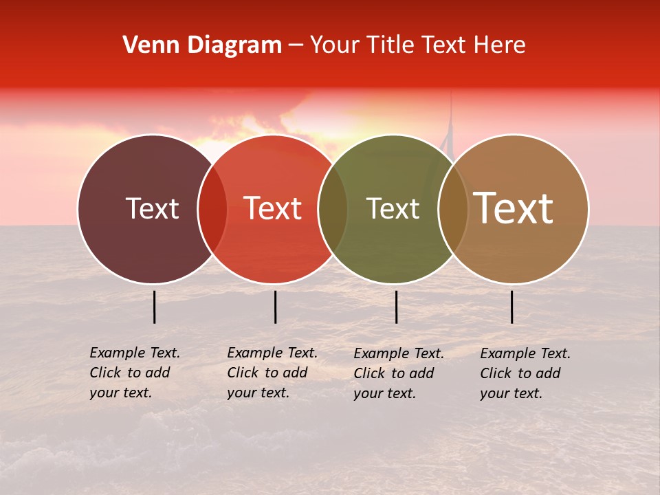 Summer Sea Silhouette PowerPoint Template