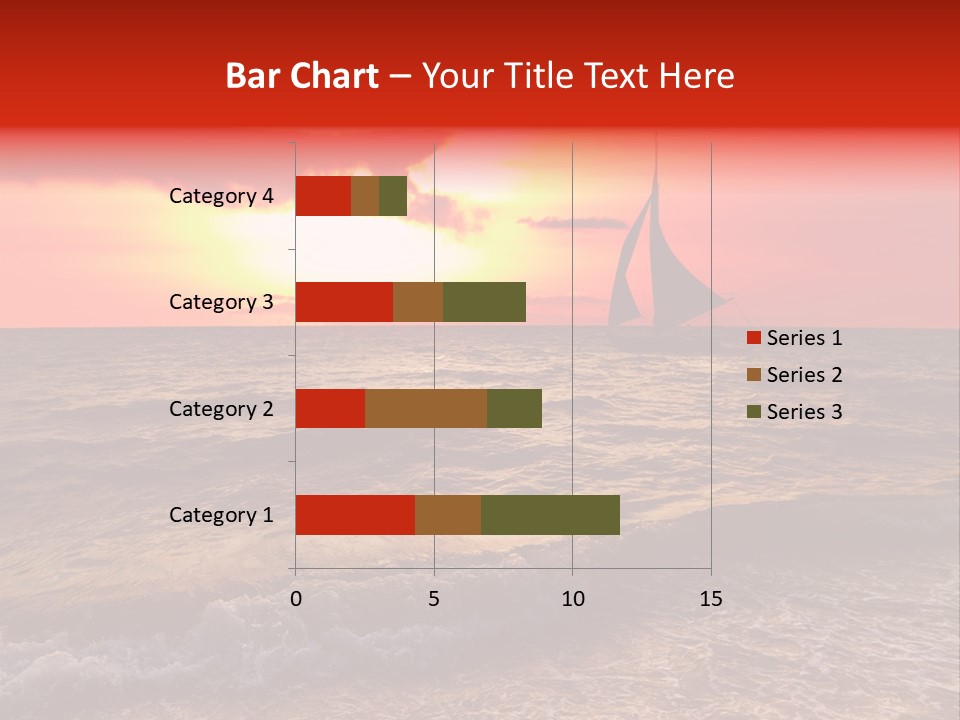 Summer Sea Silhouette PowerPoint Template