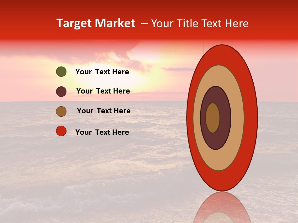 Summer Sea Silhouette PowerPoint Template