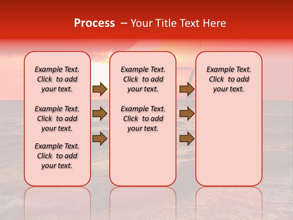 Summer Sea Silhouette PowerPoint Template