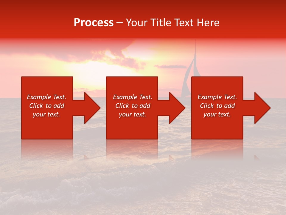 Summer Sea Silhouette PowerPoint Template