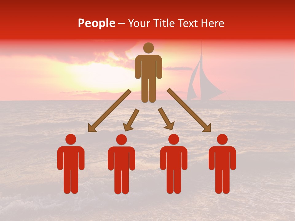 Summer Sea Silhouette PowerPoint Template