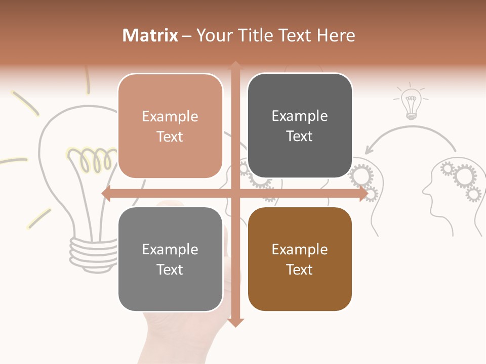 A Hand Drawing A Light Bulb On A Whiteboard PowerPoint Template