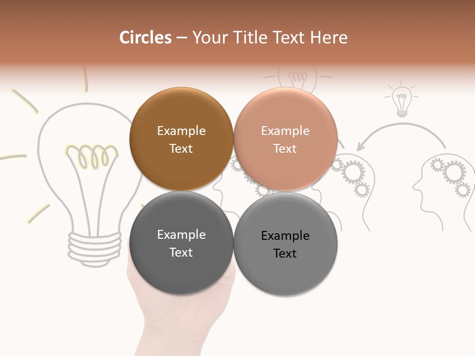 A Hand Drawing A Light Bulb On A Whiteboard PowerPoint Template