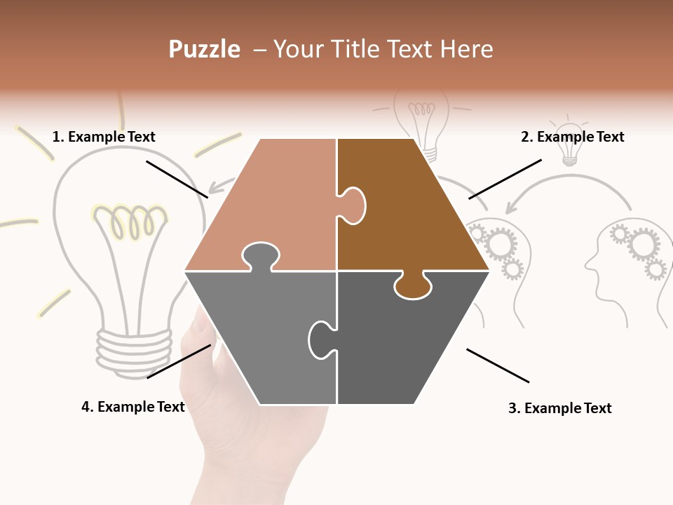 A Hand Drawing A Light Bulb On A Whiteboard PowerPoint Template