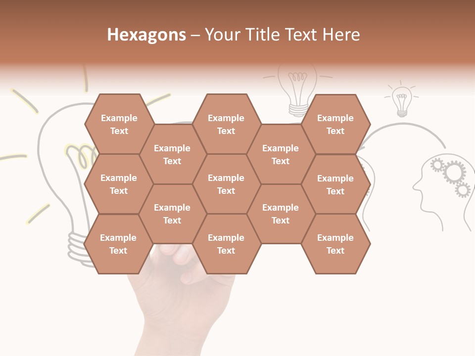 A Hand Drawing A Light Bulb On A Whiteboard PowerPoint Template