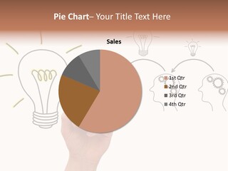 A Hand Drawing A Light Bulb On A Whiteboard PowerPoint Template