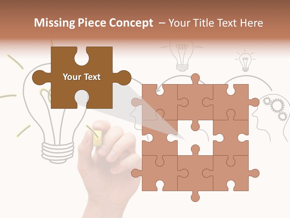 A Hand Drawing A Light Bulb On A Whiteboard PowerPoint Template