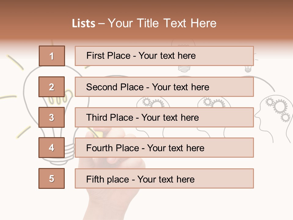 A Hand Drawing A Light Bulb On A Whiteboard PowerPoint Template