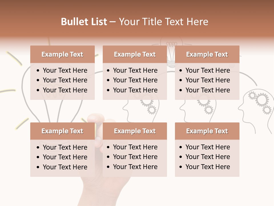 A Hand Drawing A Light Bulb On A Whiteboard PowerPoint Template
