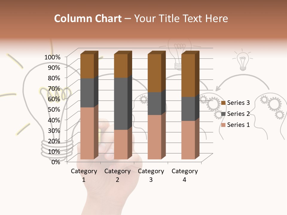 A Hand Drawing A Light Bulb On A Whiteboard PowerPoint Template