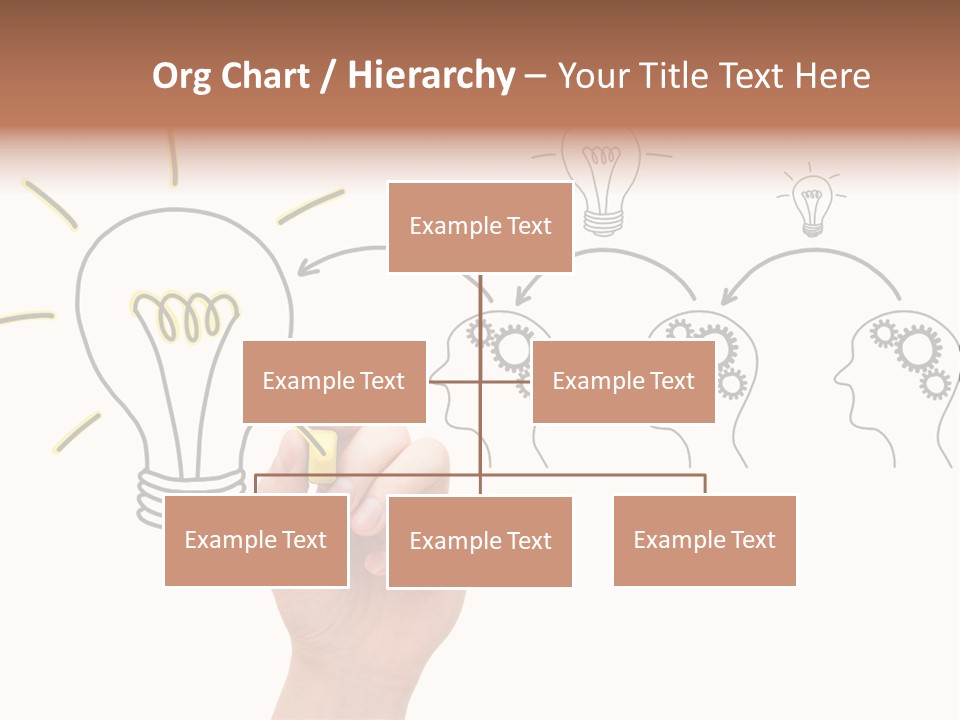 A Hand Drawing A Light Bulb On A Whiteboard PowerPoint Template