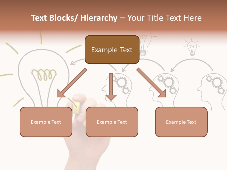 A Hand Drawing A Light Bulb On A Whiteboard PowerPoint Template