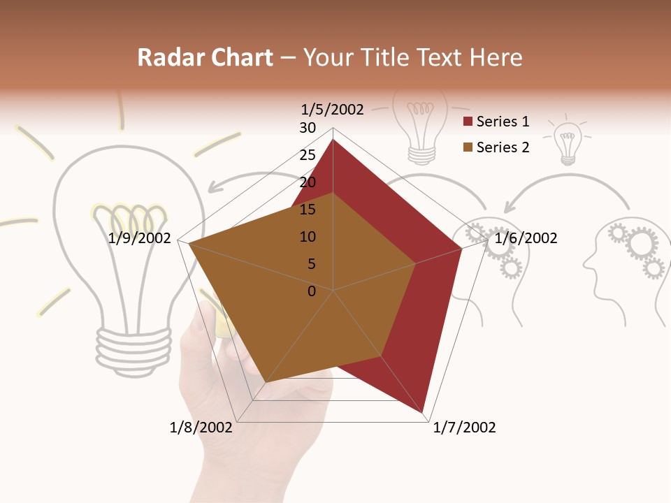A Hand Drawing A Light Bulb On A Whiteboard PowerPoint Template