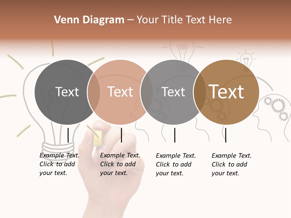 A Hand Drawing A Light Bulb On A Whiteboard PowerPoint Template