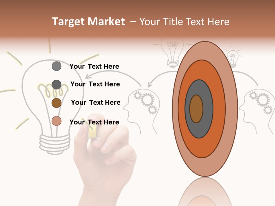 A Hand Drawing A Light Bulb On A Whiteboard PowerPoint Template