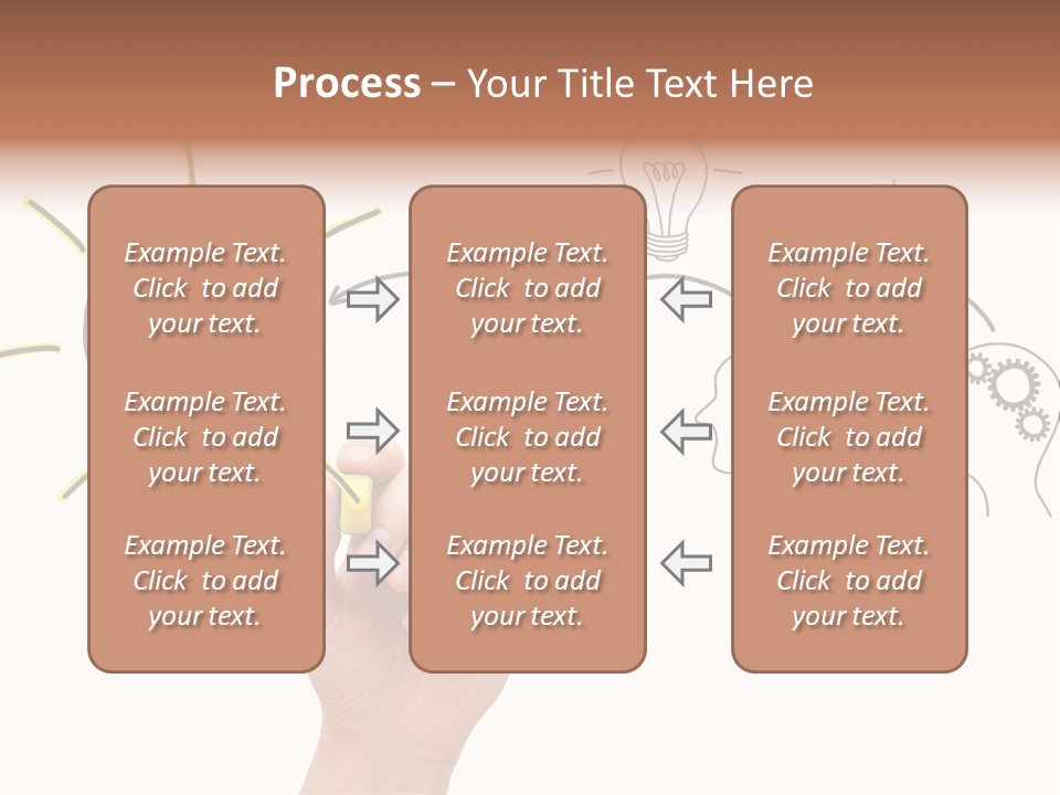 A Hand Drawing A Light Bulb On A Whiteboard PowerPoint Template