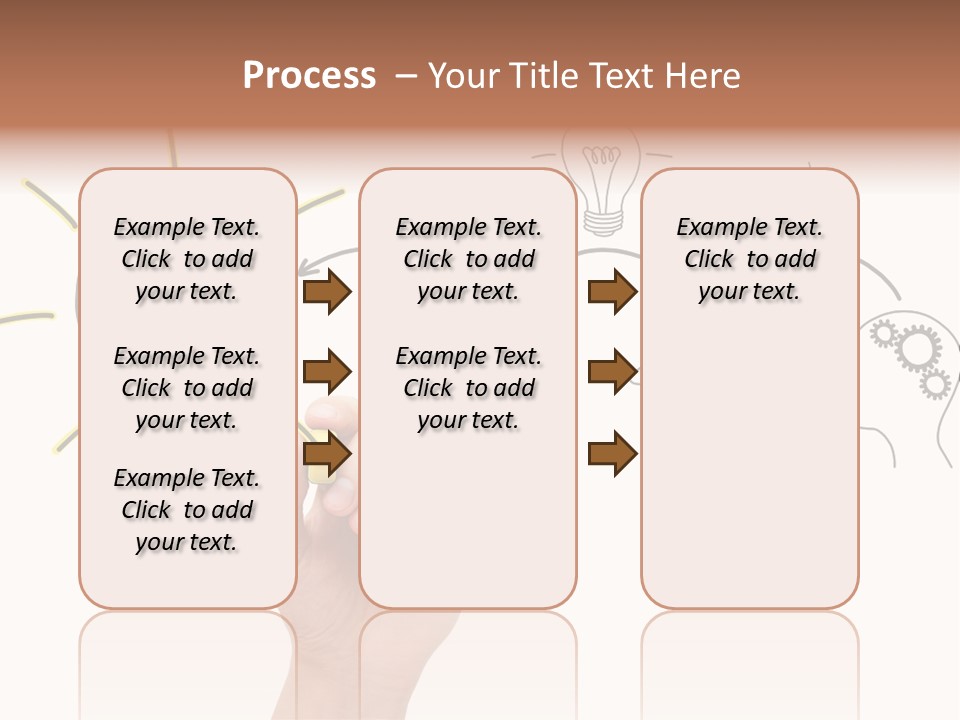 A Hand Drawing A Light Bulb On A Whiteboard PowerPoint Template