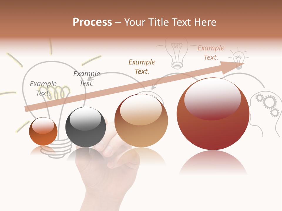 A Hand Drawing A Light Bulb On A Whiteboard PowerPoint Template