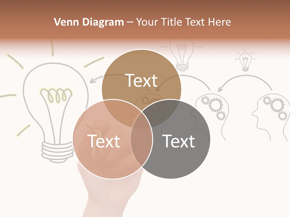 A Hand Drawing A Light Bulb On A Whiteboard PowerPoint Template