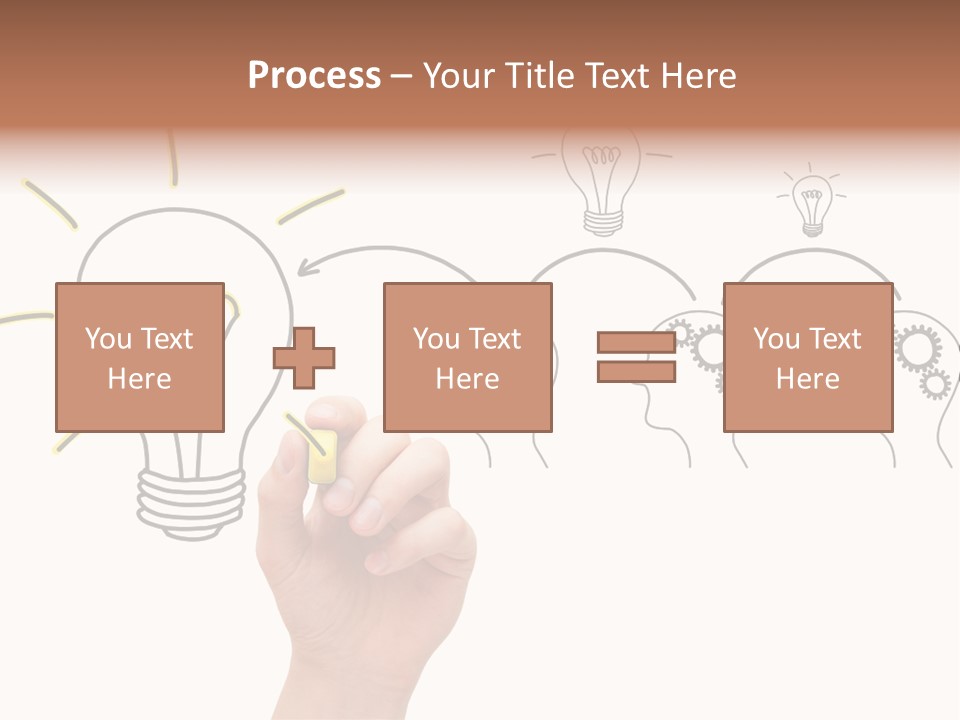 A Hand Drawing A Light Bulb On A Whiteboard PowerPoint Template