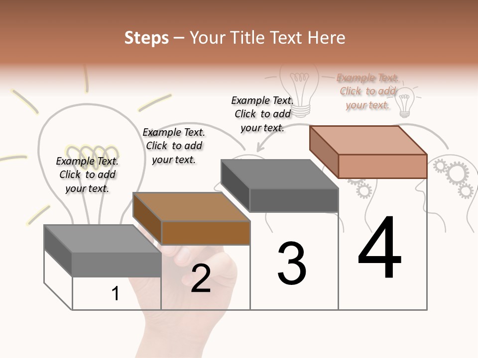 A Hand Drawing A Light Bulb On A Whiteboard PowerPoint Template