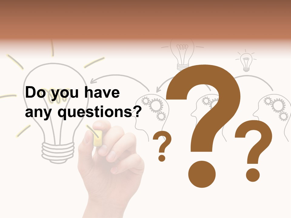 A Hand Drawing A Light Bulb On A Whiteboard PowerPoint Template